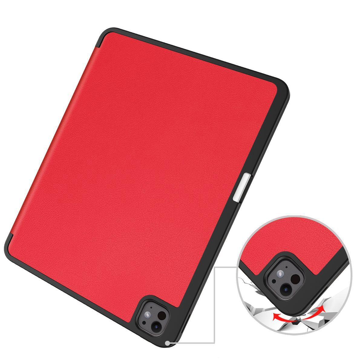 Schutzhülle für iPad Pro 13" 2025 / 2024, Bizon Case Tab Lizard, Rot