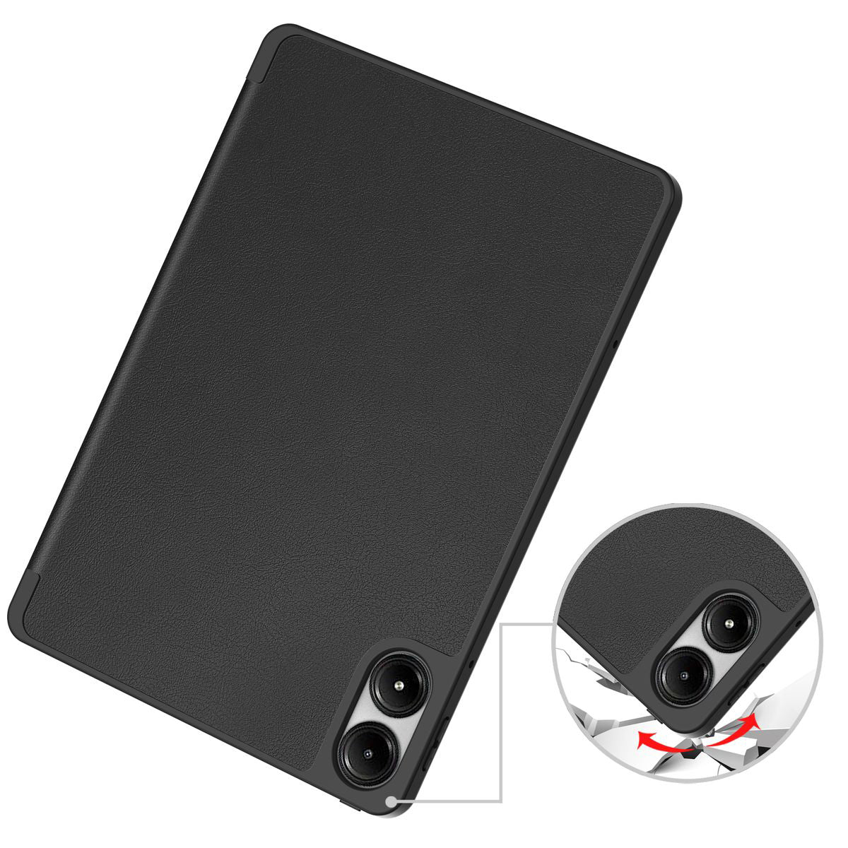 Schutzhülle für Xiaomi Redmi Pad Pro 12.1, Bizon Case Tab Lizard, Schwarz