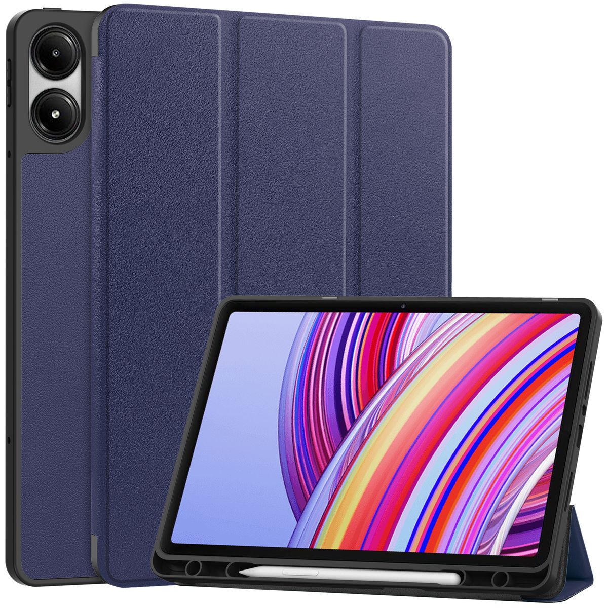 Schutzhülle für Xiaomi Redmi Pad Pro 12.1, Bizon Case Tab Lizard, Dunkelblau