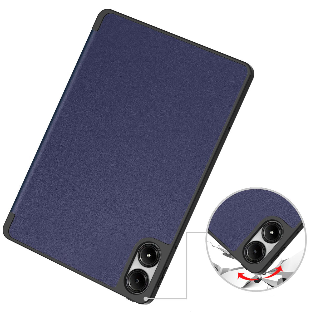 Schutzhülle für Xiaomi Redmi Pad Pro 12.1, Bizon Case Tab Lizard, Dunkelblau
