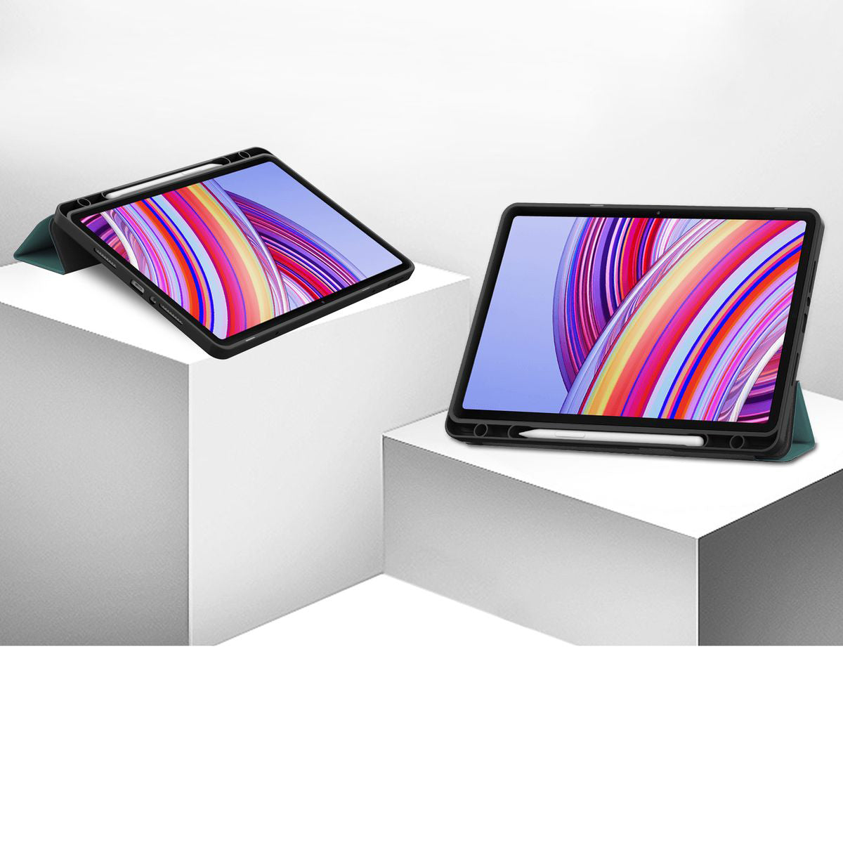 Schutzhülle für Xiaomi Redmi Pad Pro 12.1, Bizon Case Tab Lizard, Dunkelgrün