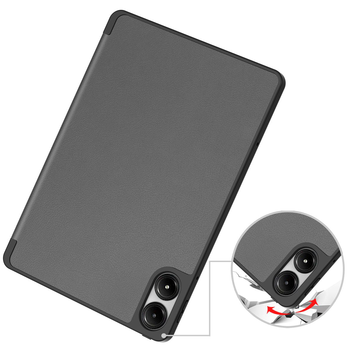 Schutzhülle für Xiaomi Redmi Pad Pro 12.1, Bizon Case Tab Lizard, Grau