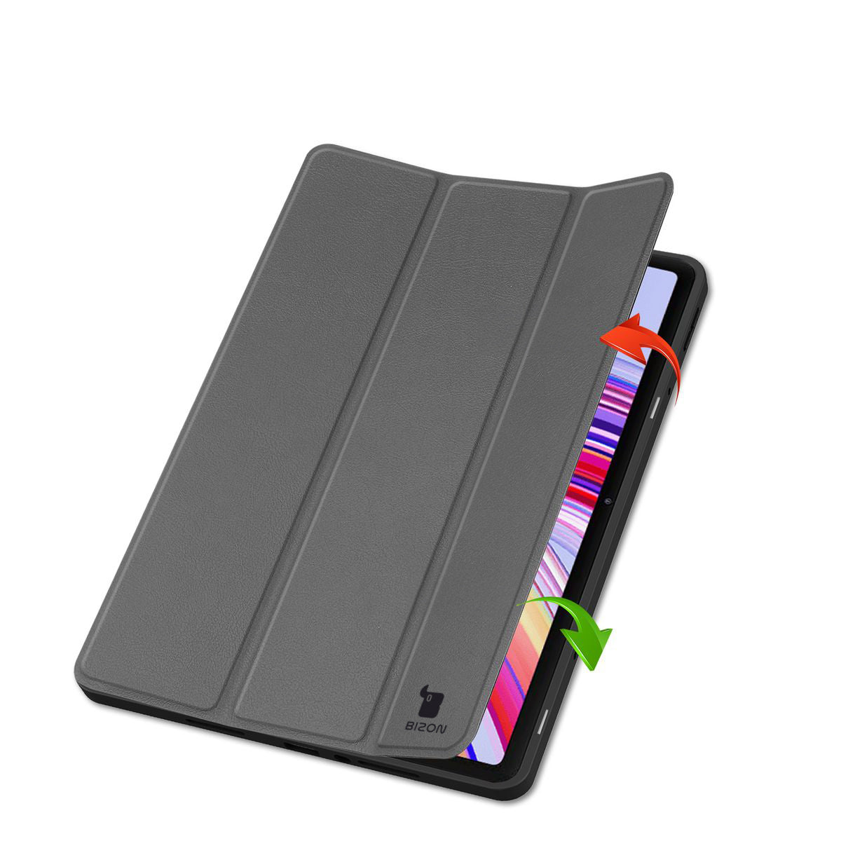 Schutzhülle für Xiaomi Redmi Pad Pro 12.1, Bizon Case Tab Lizard, Grau