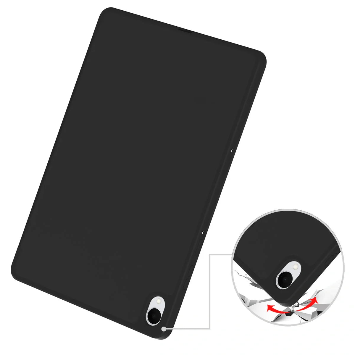 Schutzhülle mit Klappe für Galaxy Tab S11, Bizon Case Tab Lizard, Schwarz