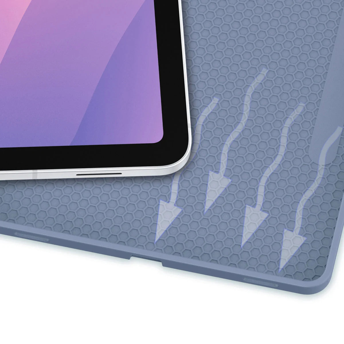Schutzhülle mit Klappe für Galaxy Tab S11, Bizon Case Tab Lizard, Lavendel