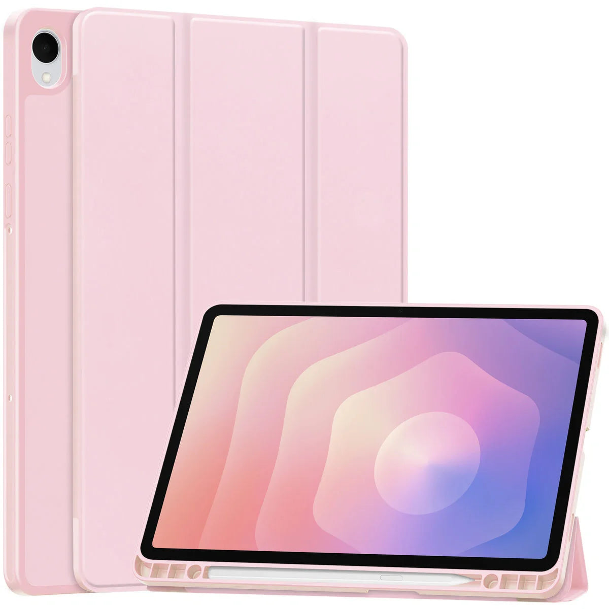 Schutzhülle mit Klappe für Galaxy Tab S11, Bizon Case Tab Lizard, Rosa