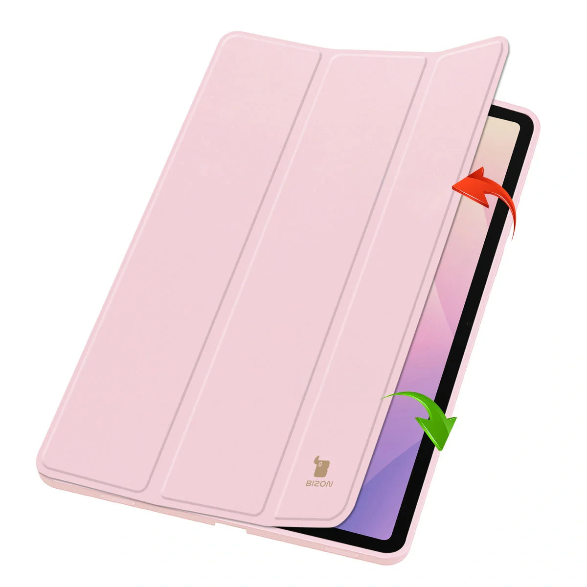 Schutzhülle mit Klappe für Galaxy Tab S11, Bizon Case Tab Lizard, Rosa