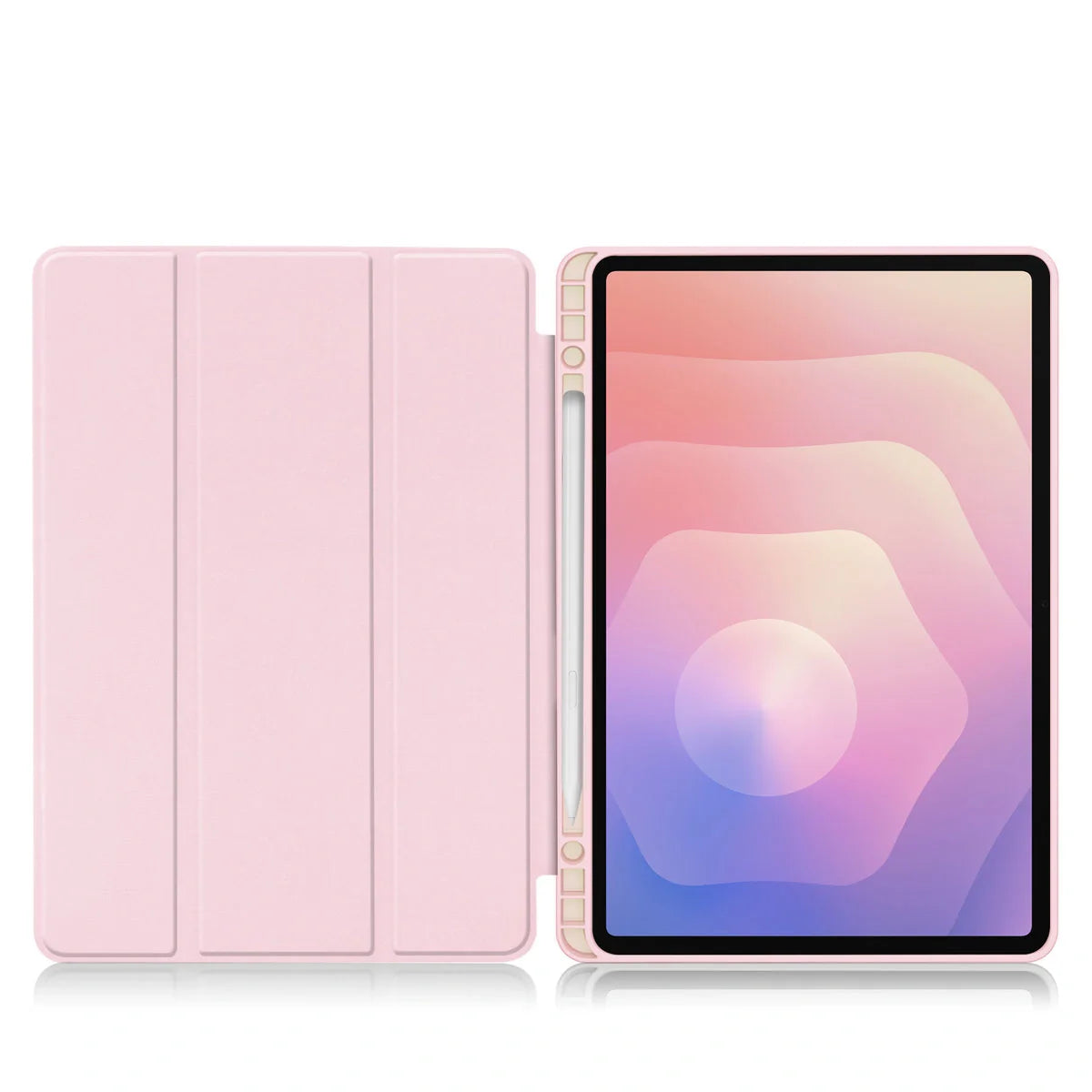 Schutzhülle mit Klappe für Galaxy Tab S11, Bizon Case Tab Lizard, Rosa
