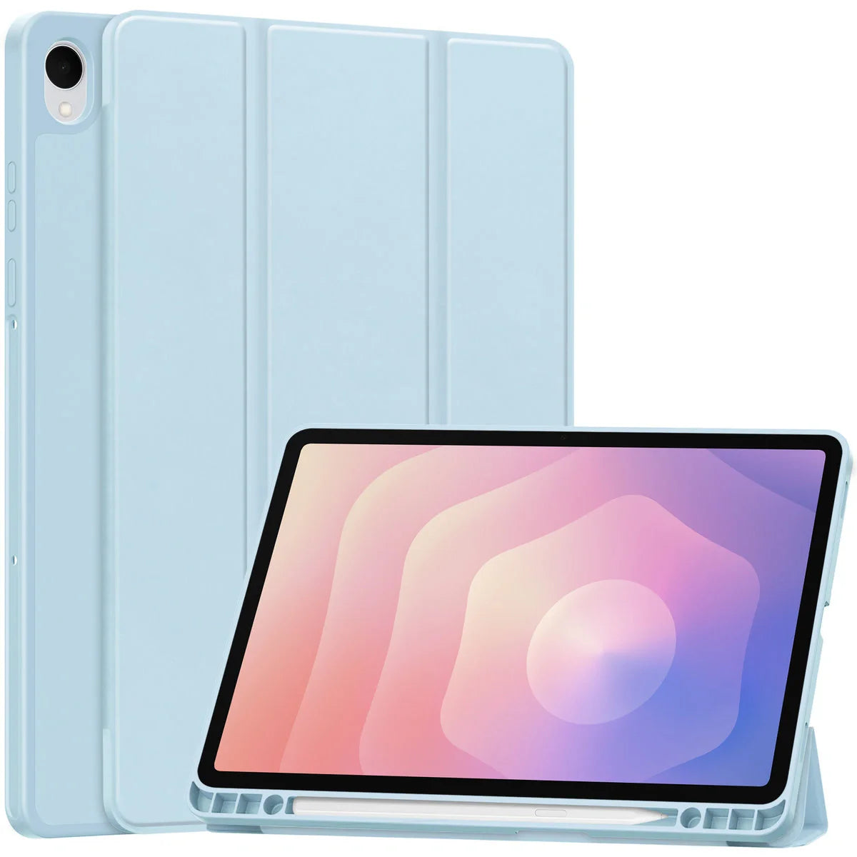 Schutzhülle mit Klappe für Galaxy Tab S11, Bizon Case Tab Lizard, Hellblau