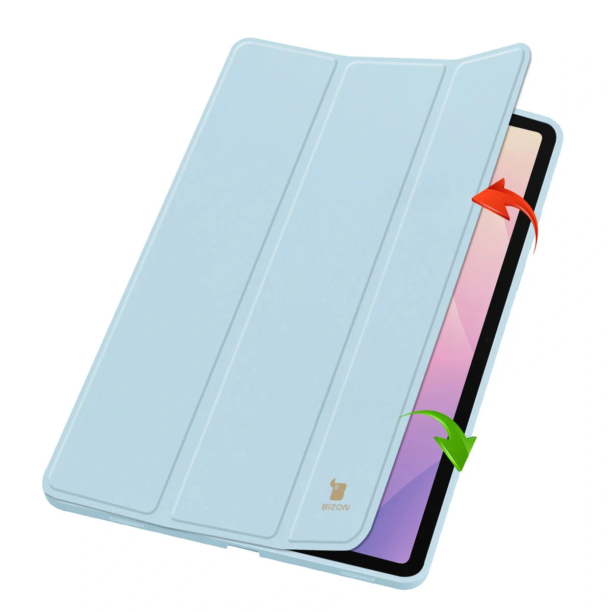 Schutzhülle mit Klappe für Galaxy Tab S11, Bizon Case Tab Lizard, Hellblau