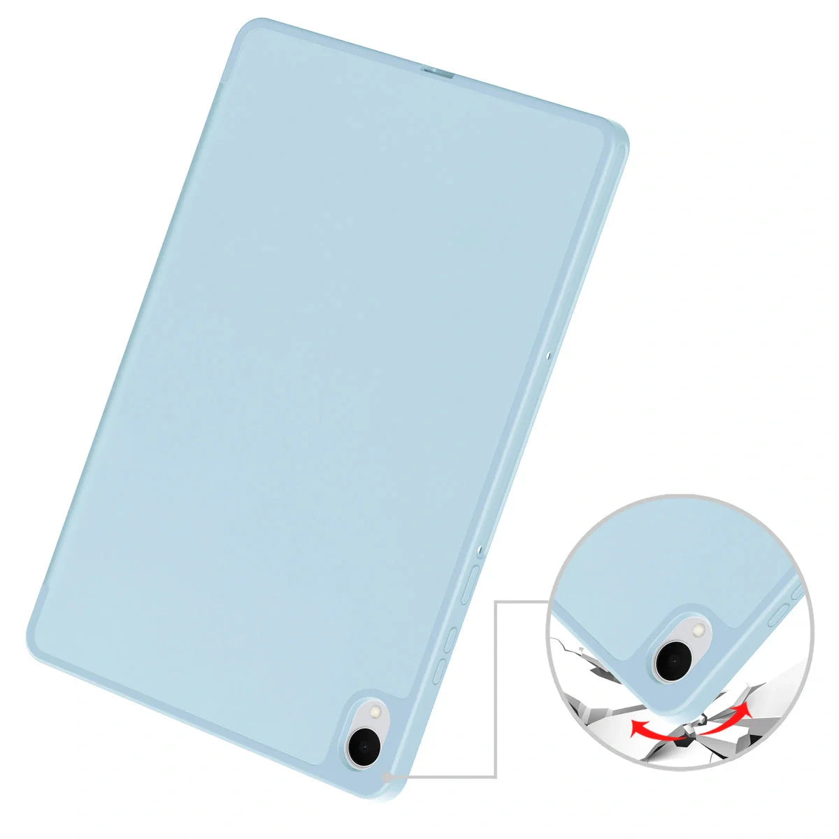 Schutzhülle mit Klappe für Galaxy Tab S11, Bizon Case Tab Lizard, Hellblau