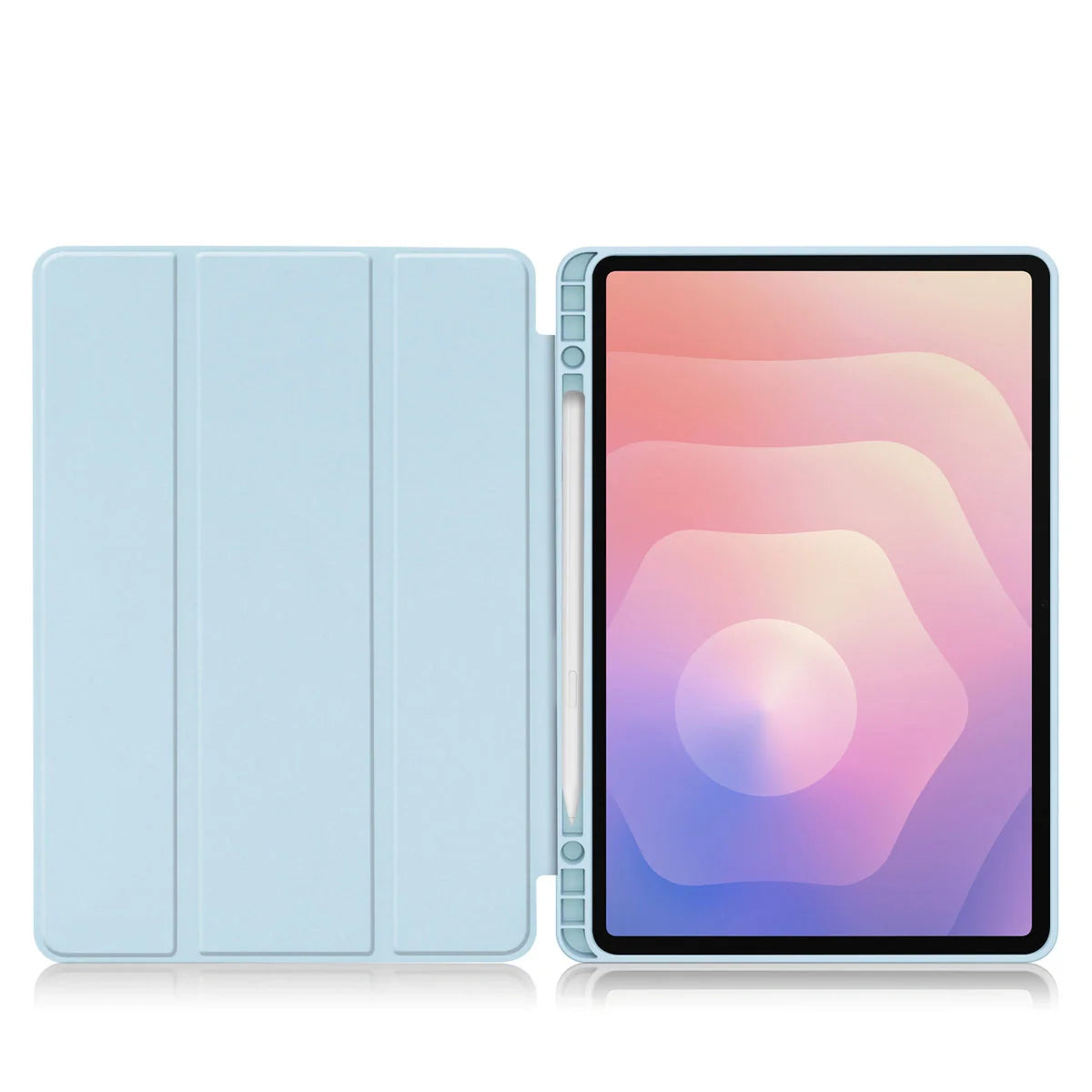Schutzhülle mit Klappe für Galaxy Tab S11, Bizon Case Tab Lizard, Hellblau