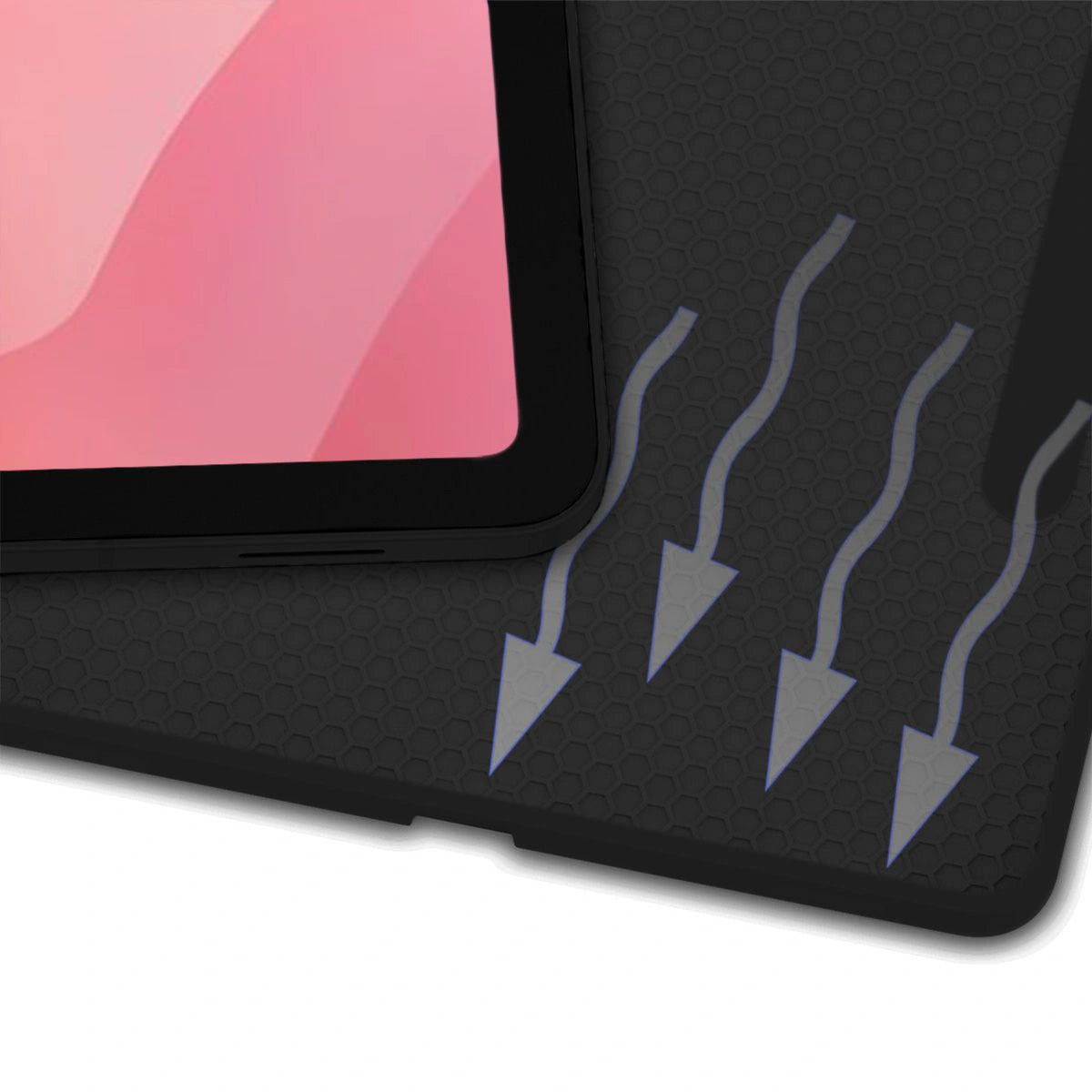 Schutzhülle mit Klappe für Galaxy Tab S11 Ultra, Bizon Case Tab Lizard, Schwarz