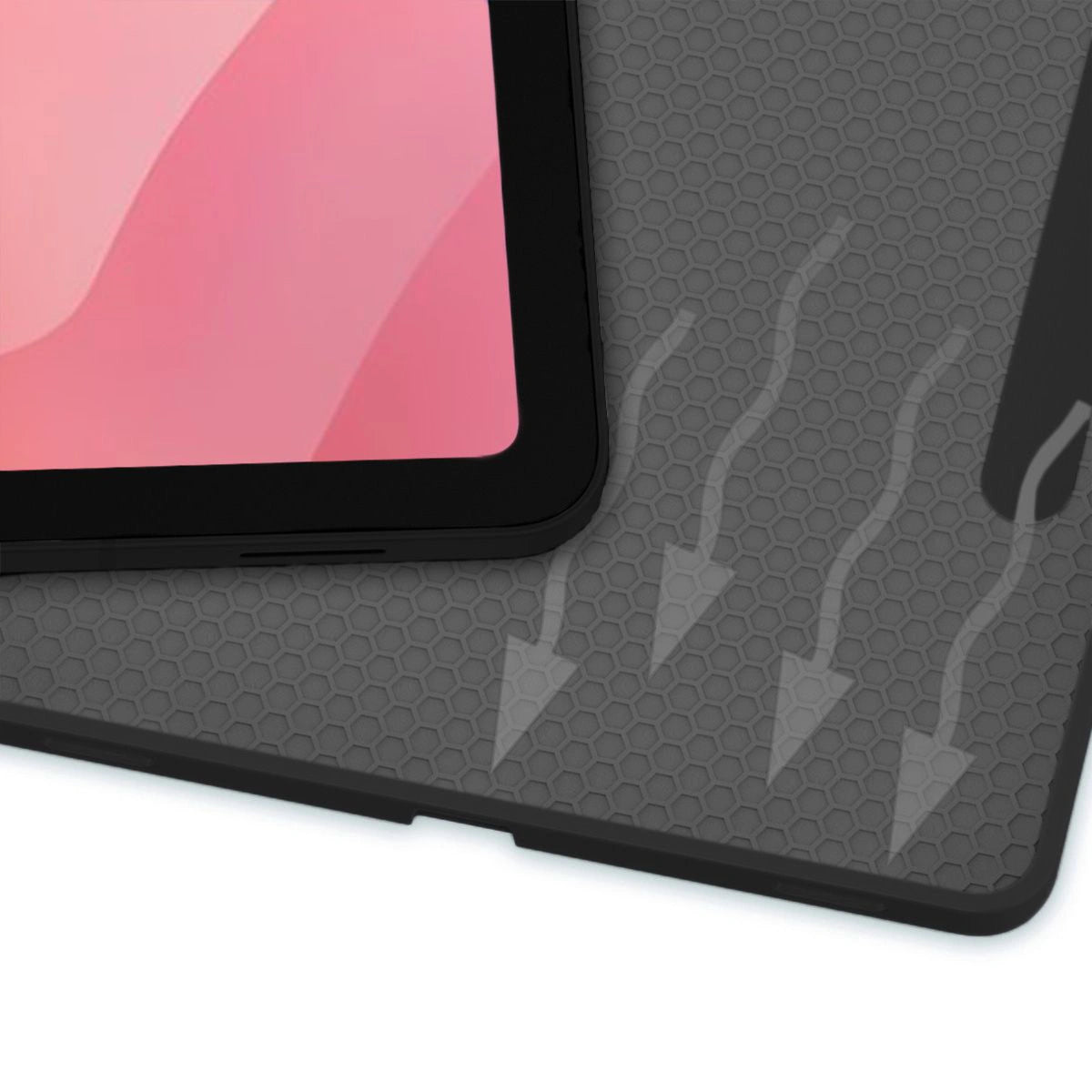 Schutzhülle mit Klappe für Galaxy Tab S11 Ultra, Bizon Case Tab Lizard, Grau