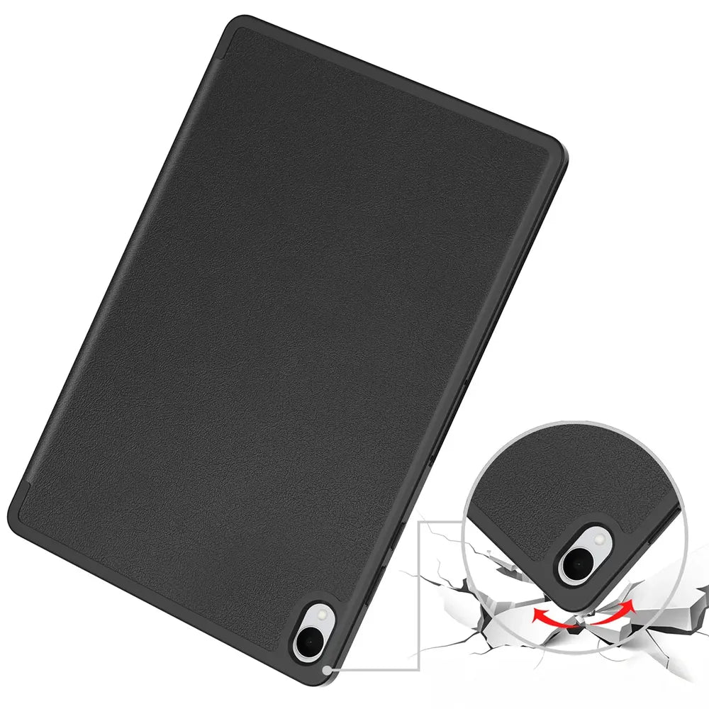 Schutzhülle mit Klappe für Galaxy Tab S12 Plus, Bizon Case Tab Croc, Schwarz (3/9)