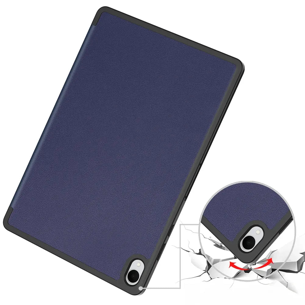 Schutzhülle mit Klappe für Galaxy Tab S12 Plus, Bizon Case Tab Croc, Dunkelblau (3/9)