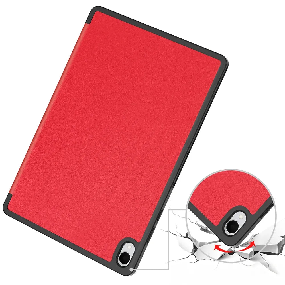 Schutzhülle mit Klappe für Galaxy Tab S12 Plus, Bizon Case Tab Croc, Rot (3/9)