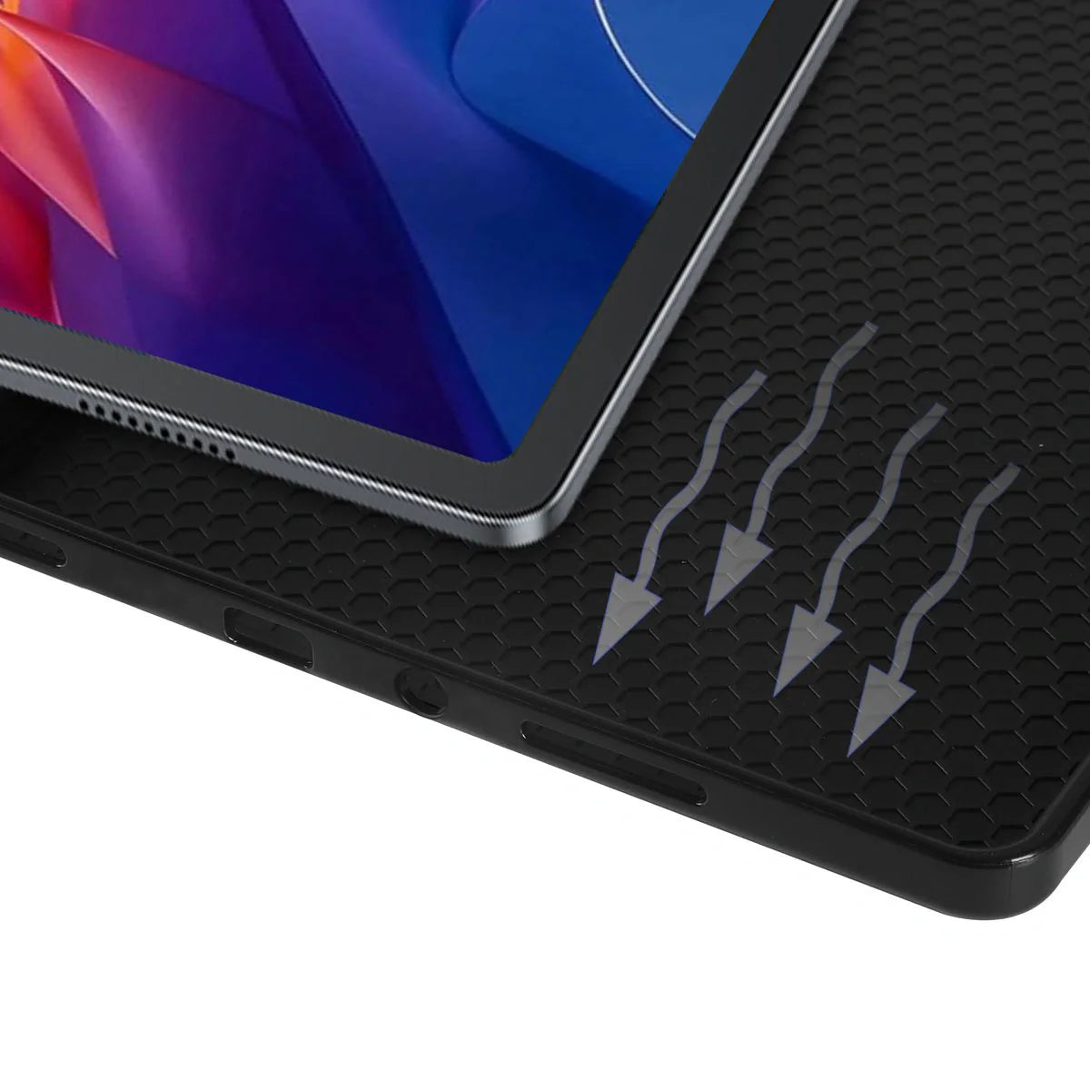 Schutzhülle mit Klappe für Xiaomi Redmi Pad 2, Bizon Case Tab Lizard, Dunkelgrün