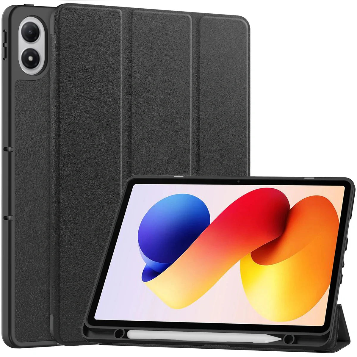 Schutzhülle mit Klappe für Xiaomi Redmi Pad 2 Pro, Bizon Case Tab Lizard, Schwarz