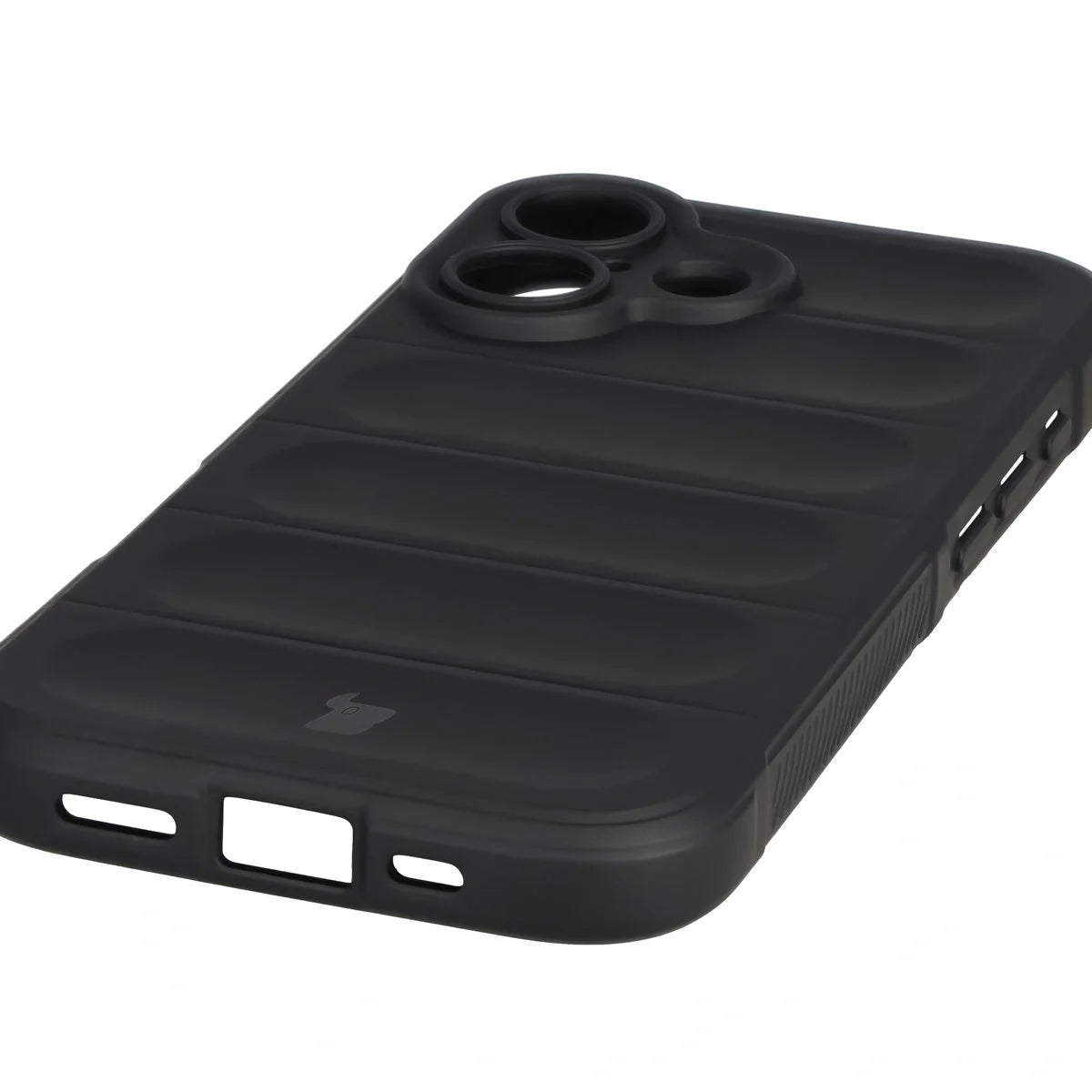 Robuste Handyhülle für iPhone 17, Bizon Case Tur, Schwarz
