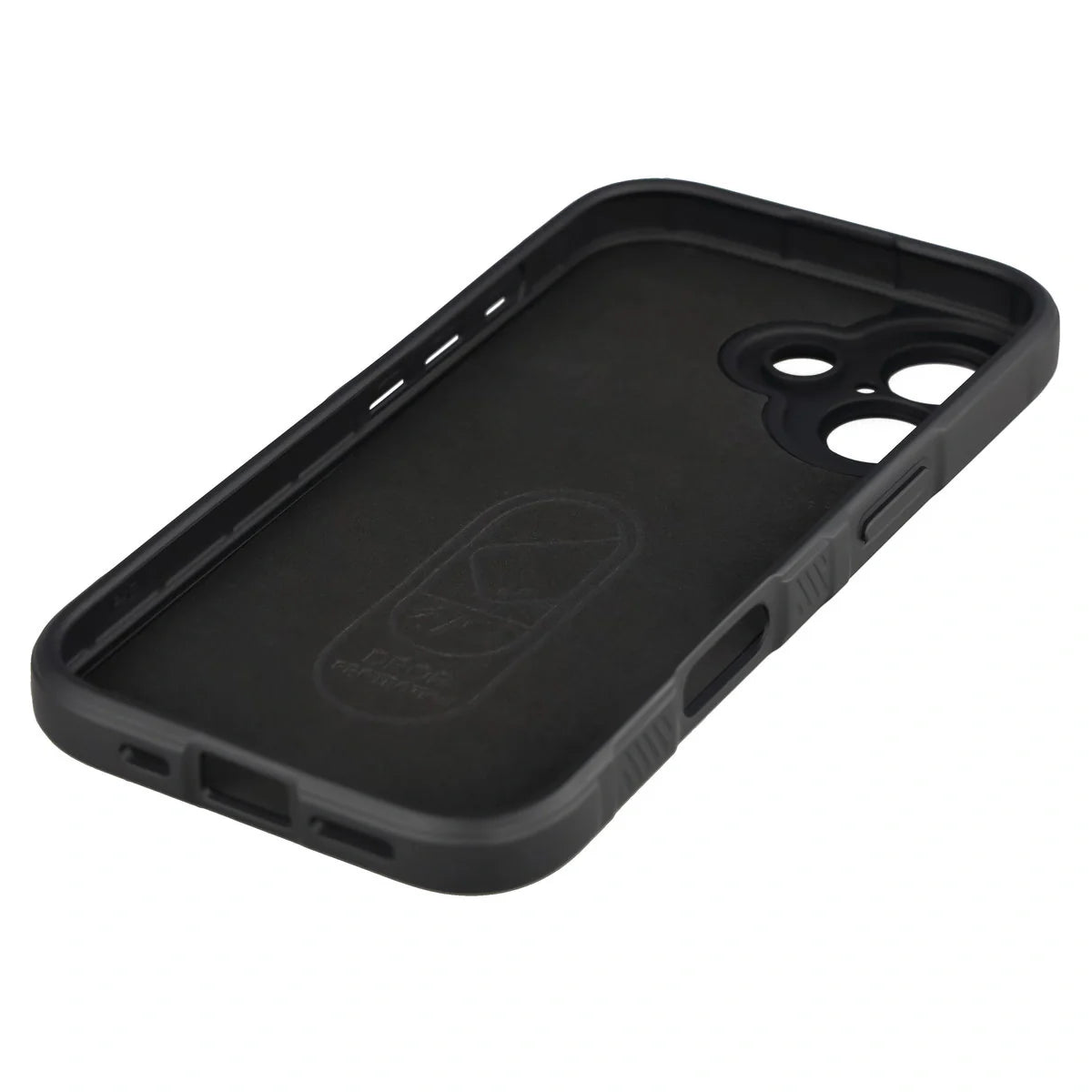 Robuste Handyhülle für iPhone 17, Bizon Case Tur, Schwarz