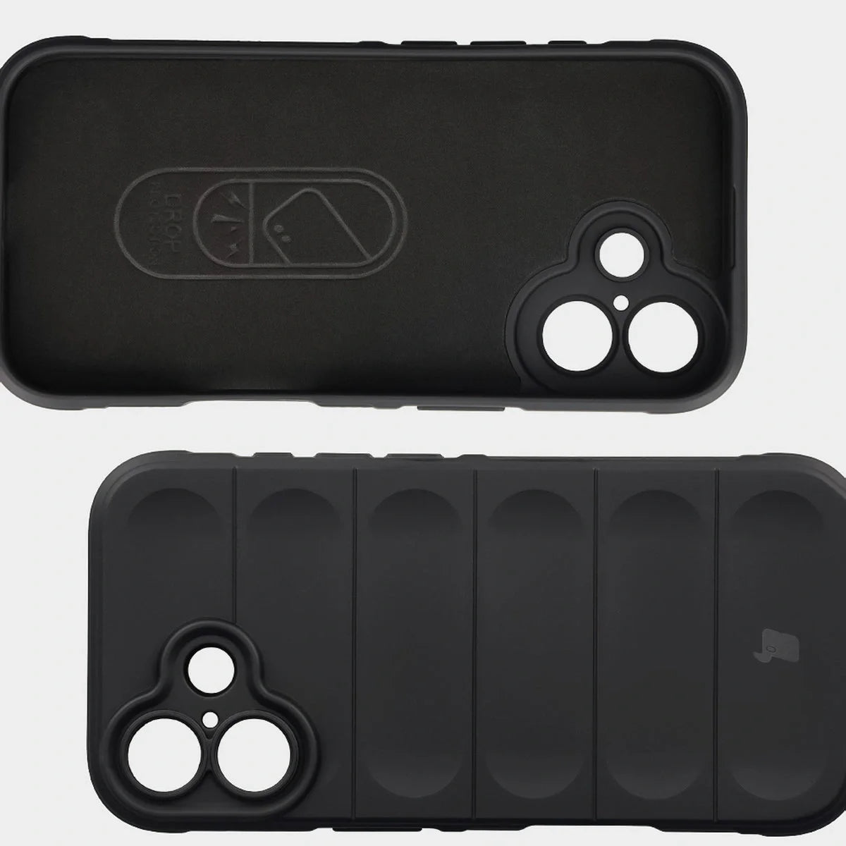 Robuste Handyhülle für iPhone 17, Bizon Case Tur, Schwarz