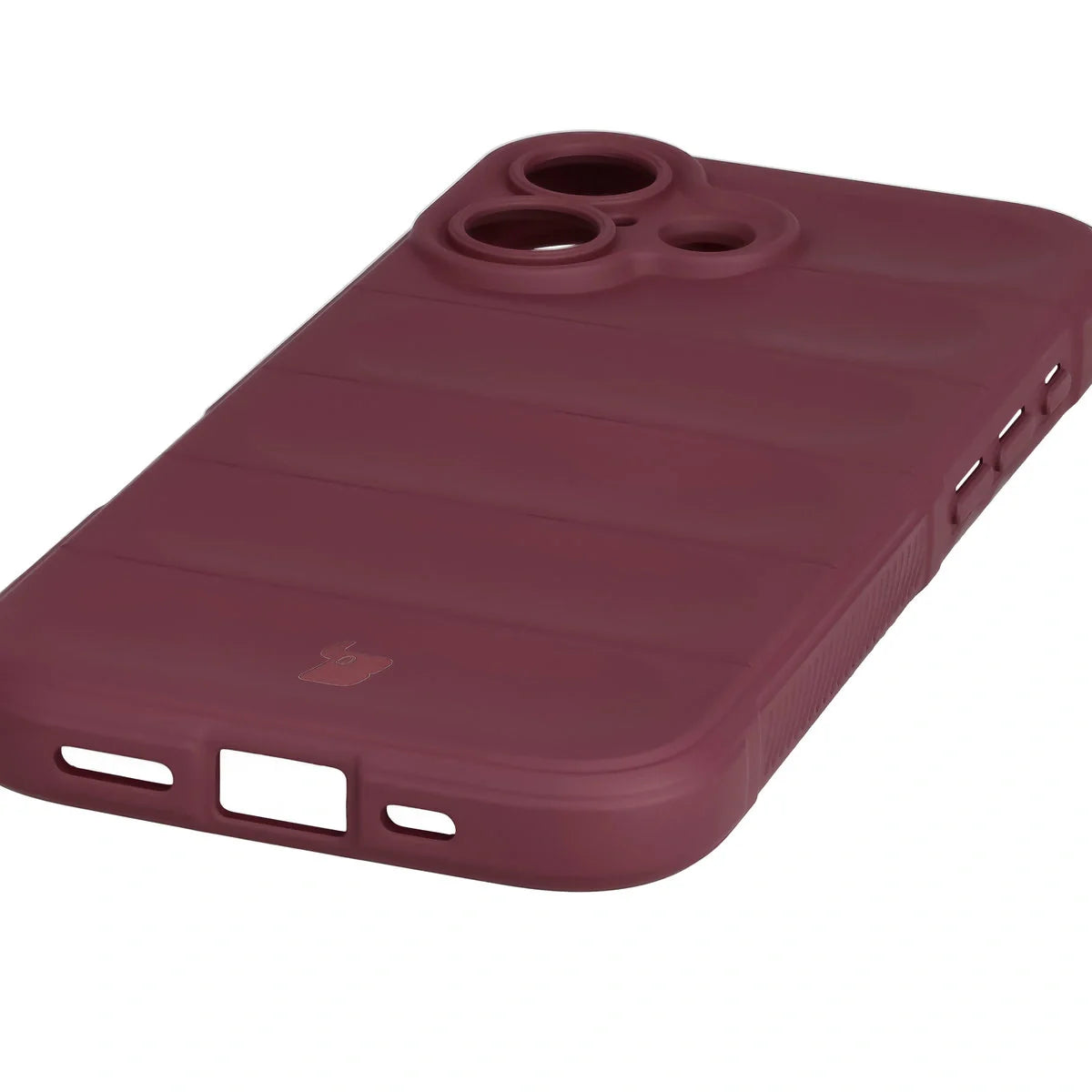 Robuste Handyhülle für iPhone 17, Bizon Case Tur, Burgunderrot