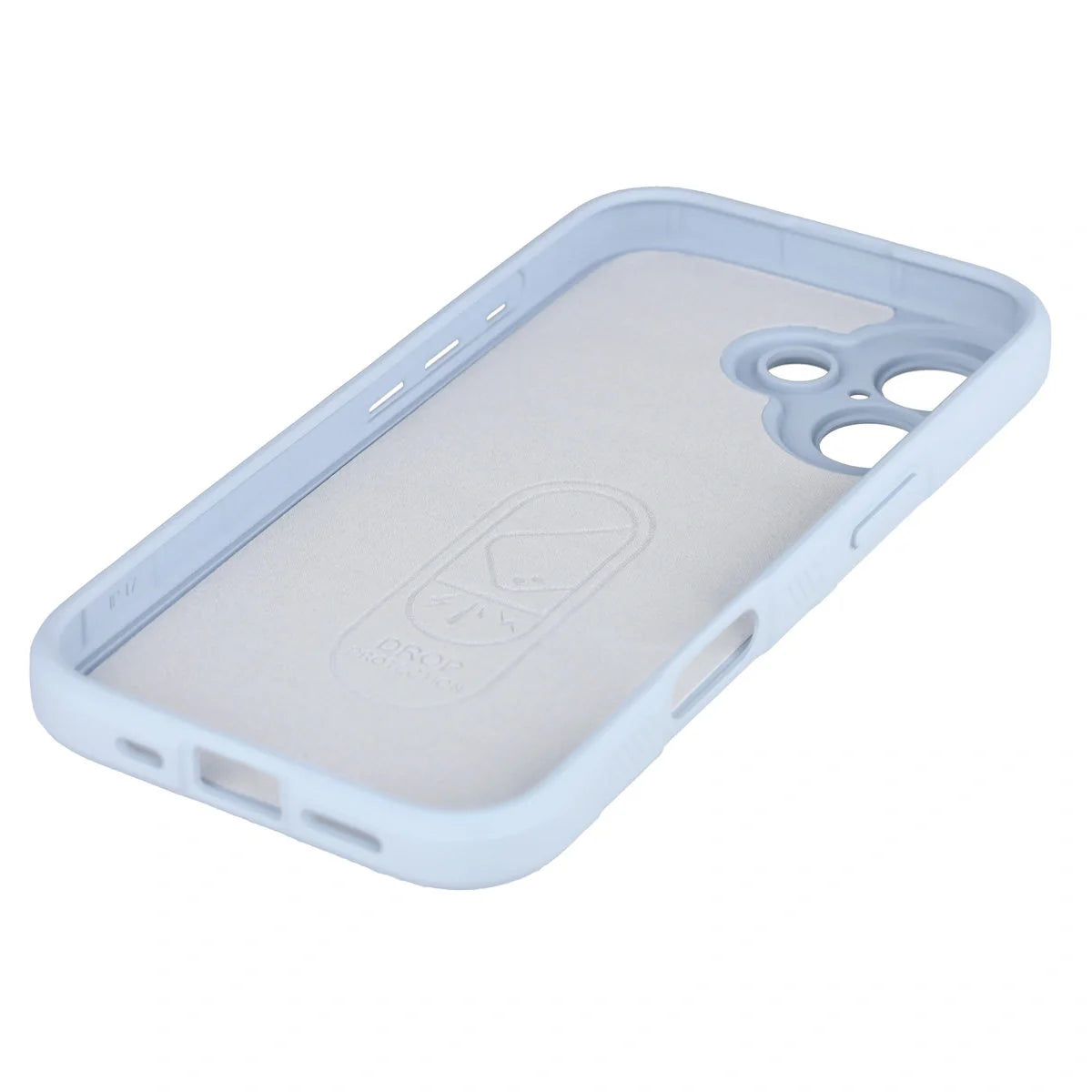 Robuste Handyhülle für iPhone 17, Bizon Case Tur, Hellblau
