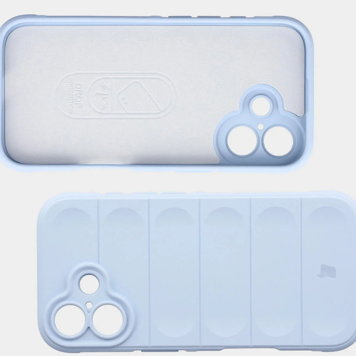 Robuste Handyhülle für iPhone 17, Bizon Case Tur, Hellblau