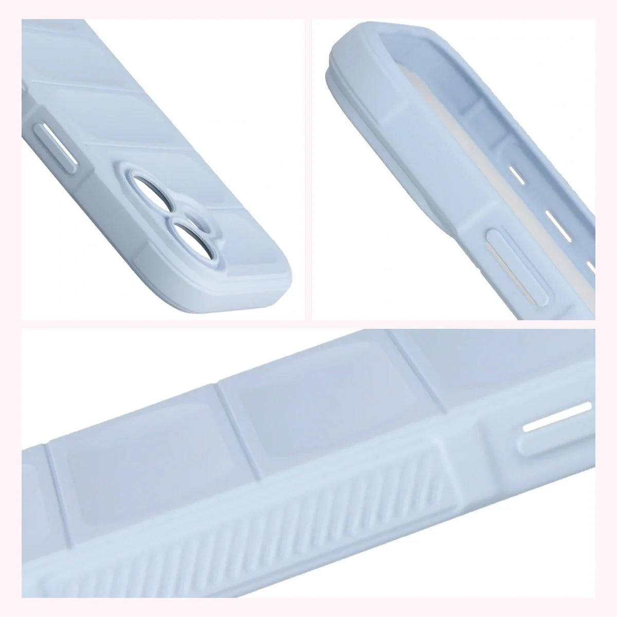 Robuste Handyhülle für iPhone 17, Bizon Case Tur, Hellblau
