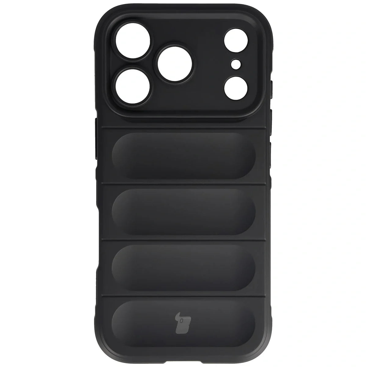 Robuste Handyhülle für iPhone 17 Pro, Bizon Case Tur, Schwarz