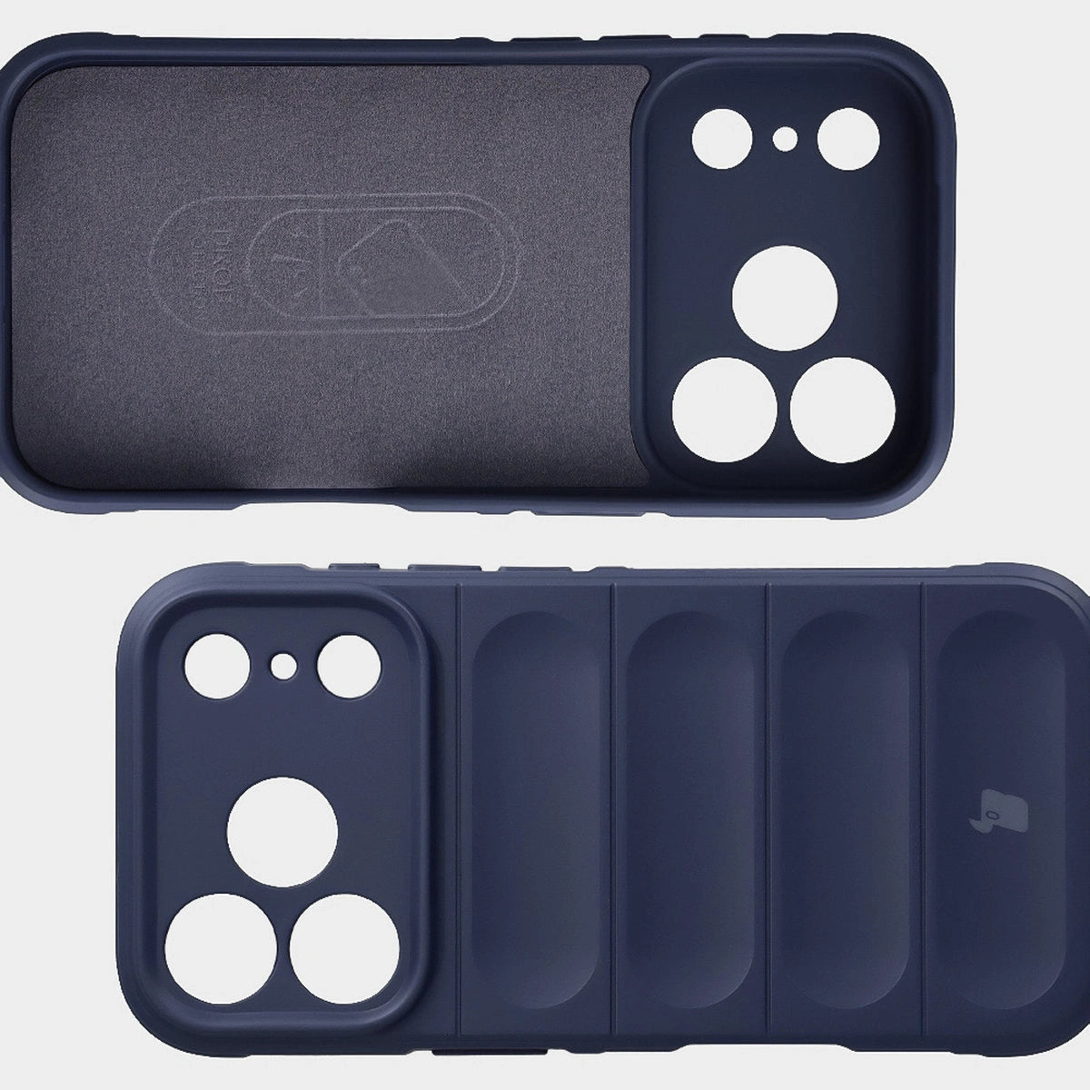 Robuste Handyhülle für iPhone 17 Pro, Bizon Case Tur, Dunkelblau
