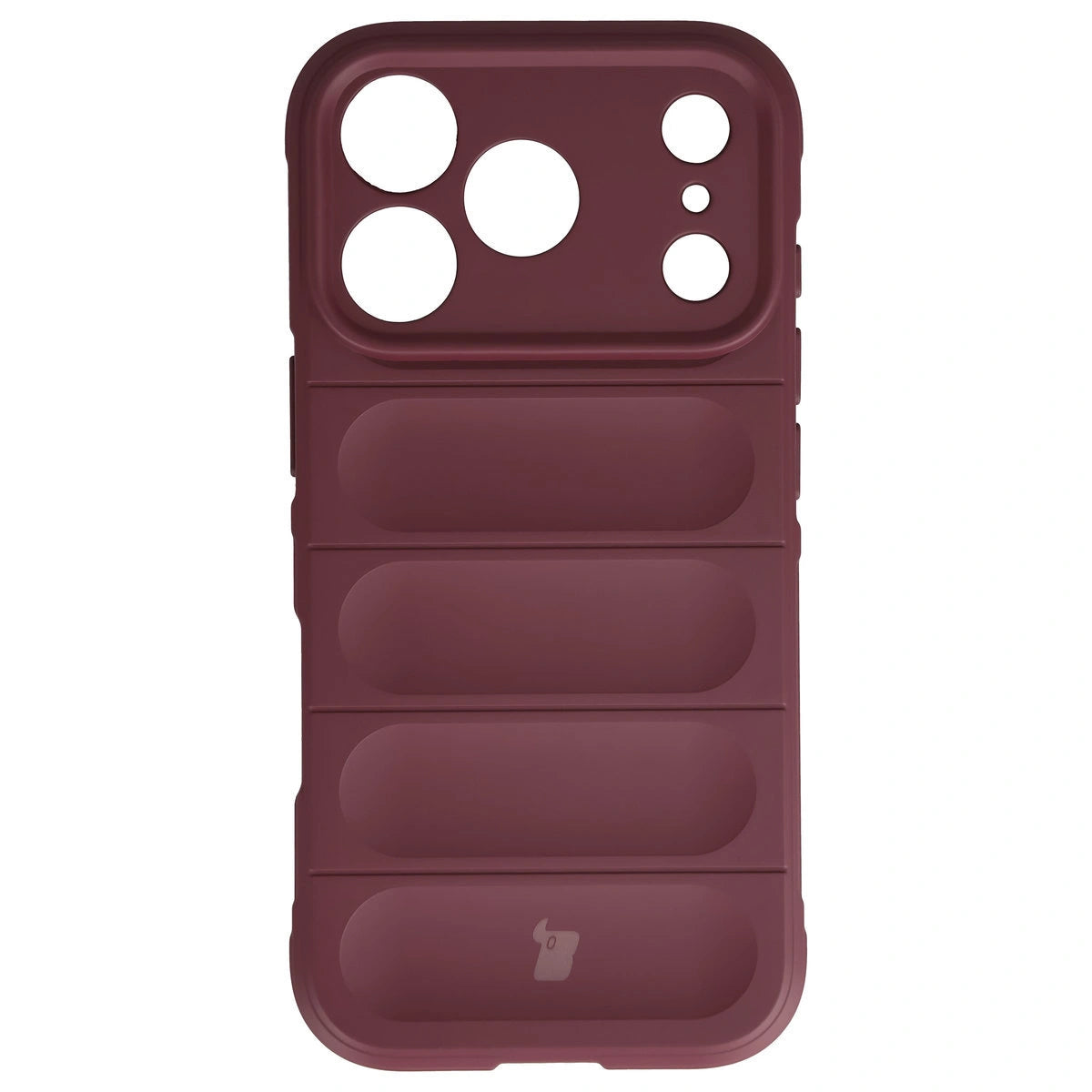 Robuste Handyhülle für iPhone 17 Pro, Bizon Case Tur, Burgunderrot