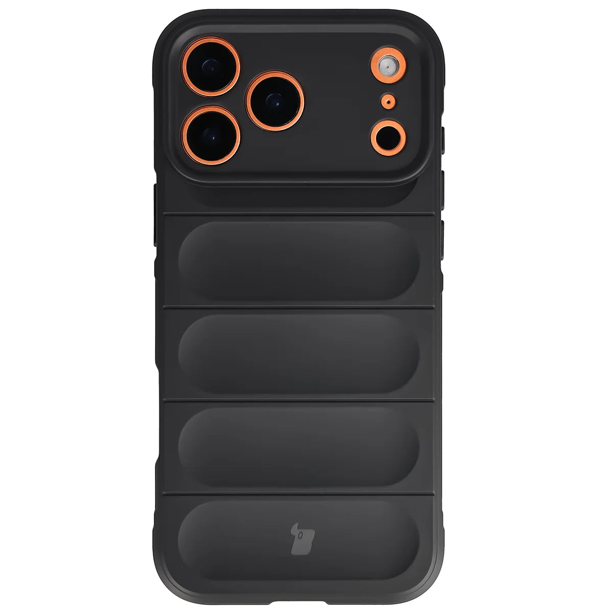 Robuste Handyhülle für iPhone 18 Pro Max / 17 Pro Max, Bizon Case Tur, Schwarz