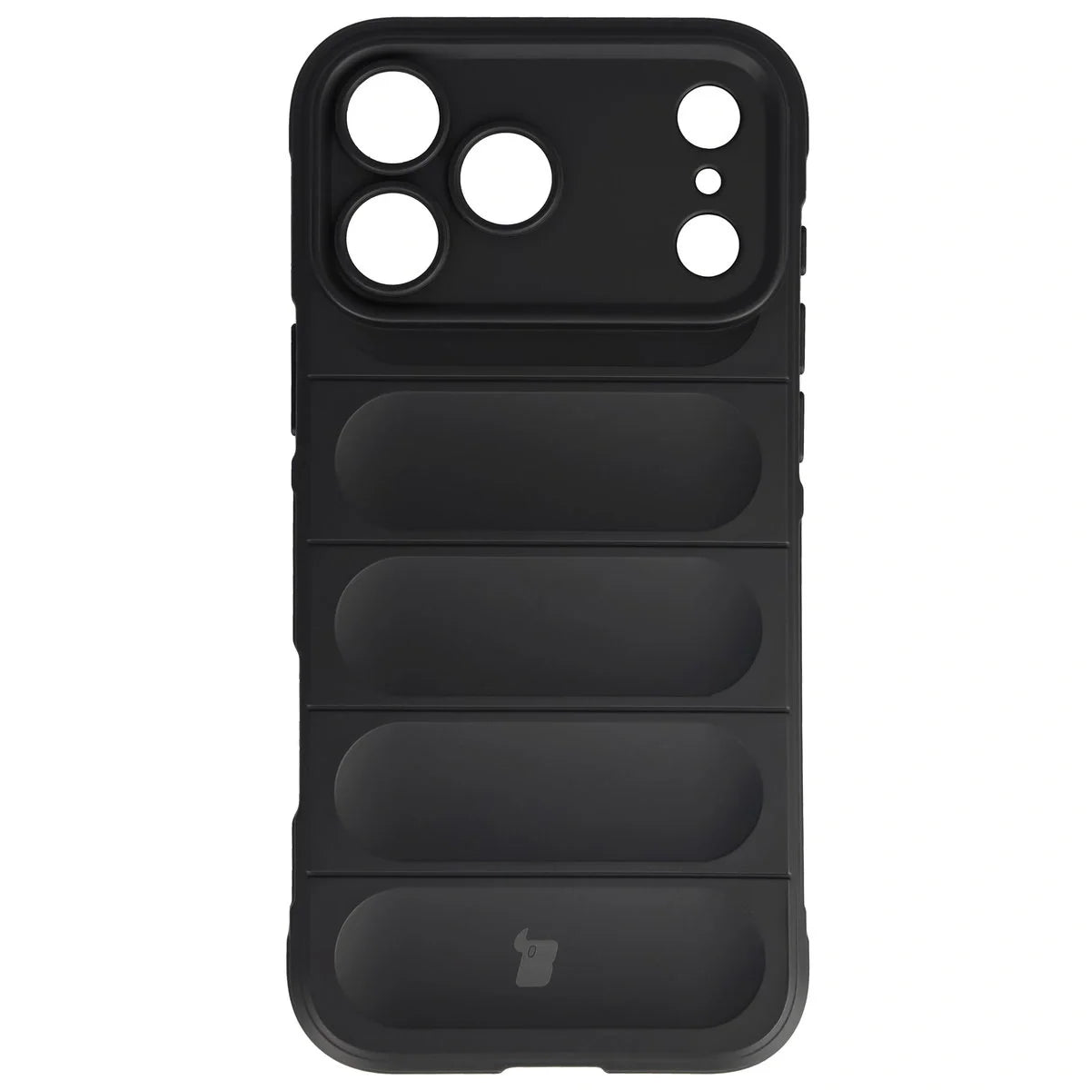 Robuste Handyhülle für iPhone 17 Pro Max, Bizon Case Tur, Schwarz