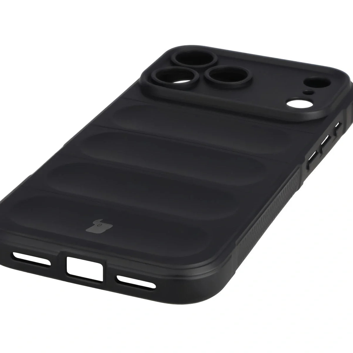 Robuste Handyhülle für iPhone 17 Pro Max, Bizon Case Tur, Schwarz