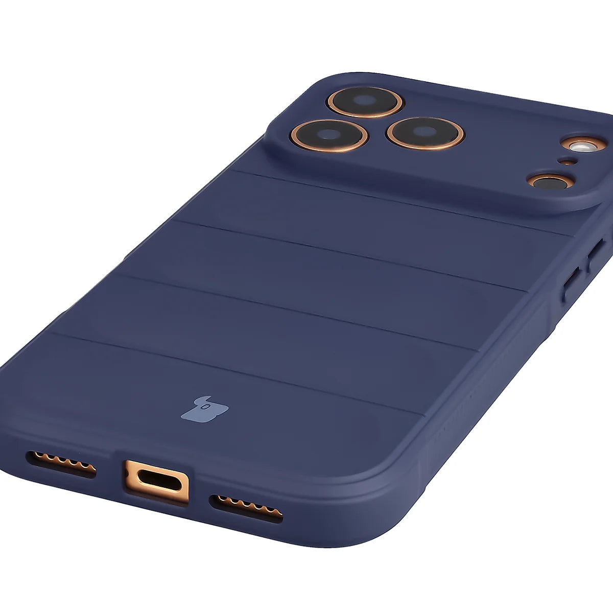 Robuste Handyhülle für iPhone 18 Pro Max / 17 Pro Max, Bizon Case Tur, Dunkelblau