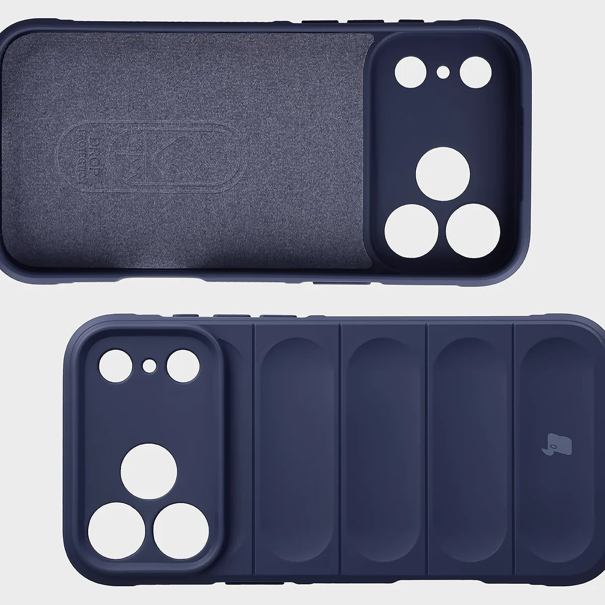 Robuste Handyhülle für iPhone 18 Pro Max / 17 Pro Max, Bizon Case Tur, Dunkelblau