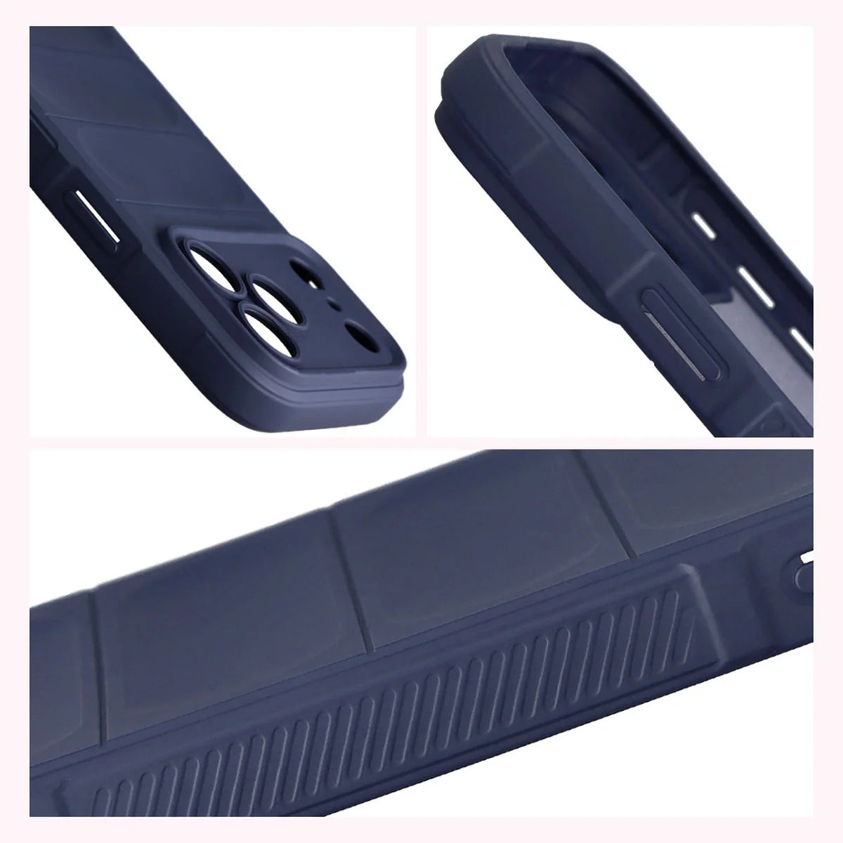 Robuste Handyhülle für iPhone 17 Pro Max, Bizon Case Tur, Dunkelblau