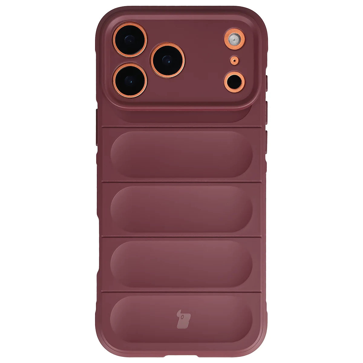 Robuste Handyhülle für iPhone 18 Pro Max / 17 Pro Max, Bizon Case Tur, Burgunderrot