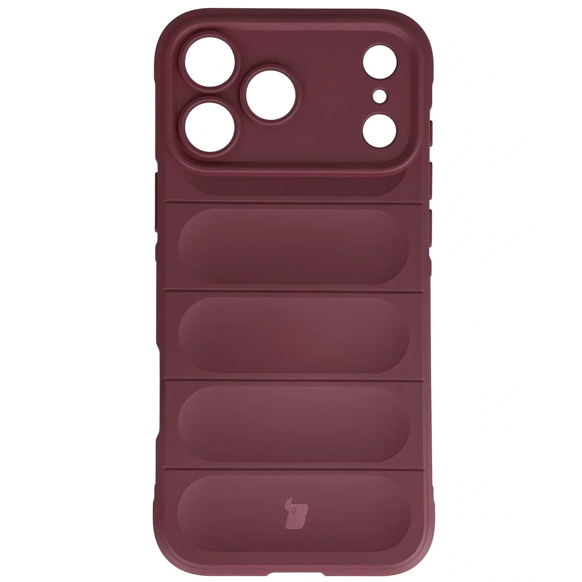 Robuste Handyhülle für iPhone 17 Pro Max, Bizon Case Tur, Burgunderrot