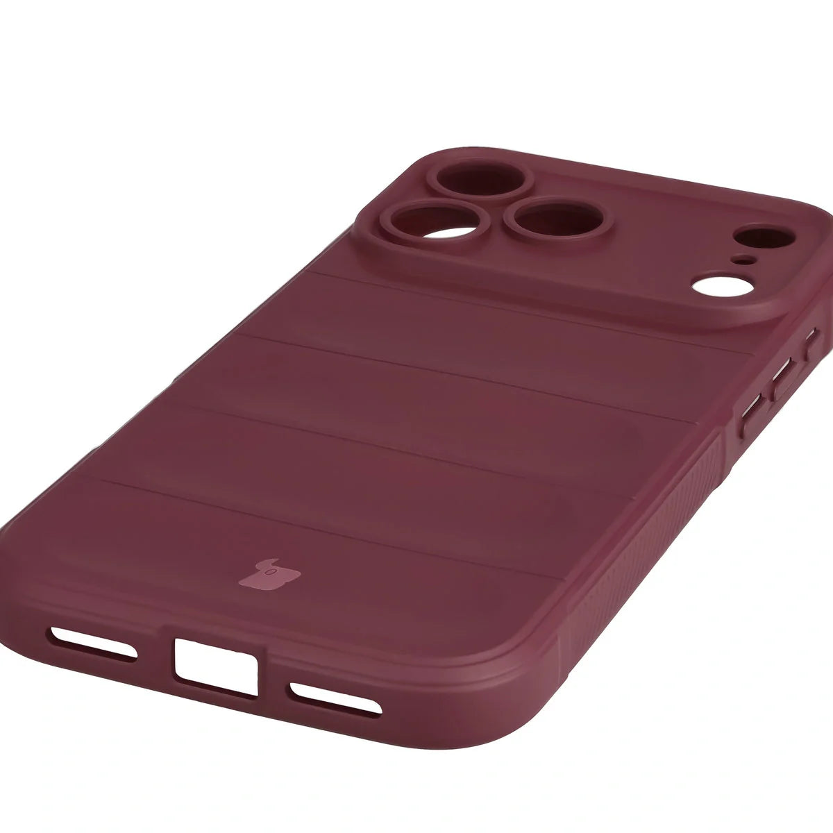 Robuste Handyhülle für iPhone 17 Pro Max, Bizon Case Tur, Burgunderrot