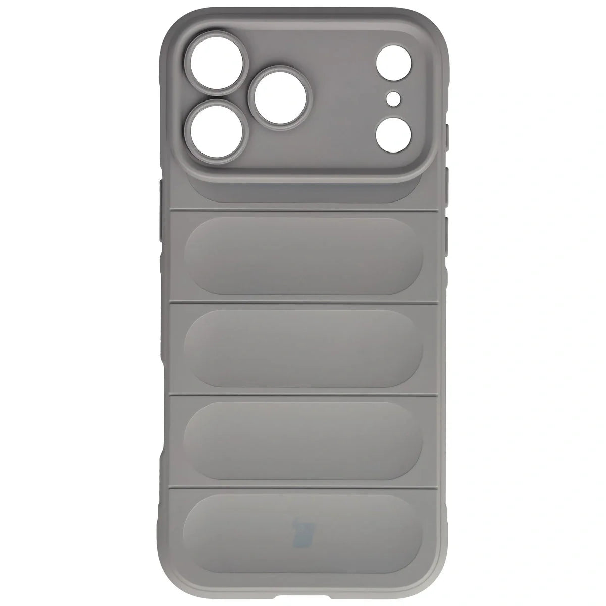 Robuste Handyhülle für iPhone 17 Pro Max, Bizon Case Tur, Hellgrau