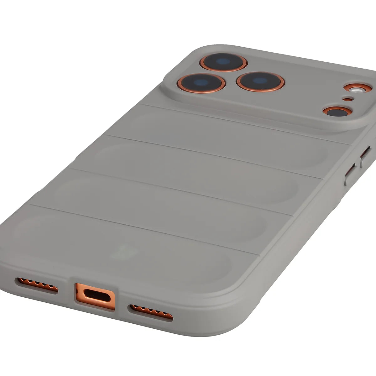 Robuste Handyhülle für iPhone 18 Pro Max / 17 Pro Max, Bizon Case Tur, Hellgrau