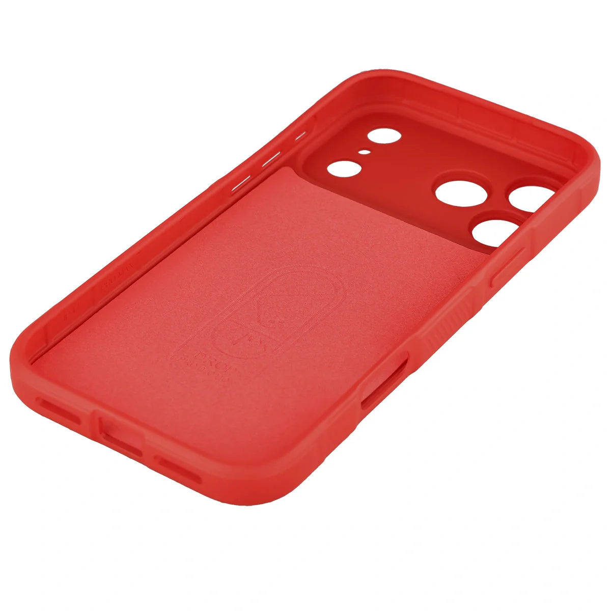 Robuste Handyhülle für iPhone 17 Pro Max, Bizon Case Tur, Rot