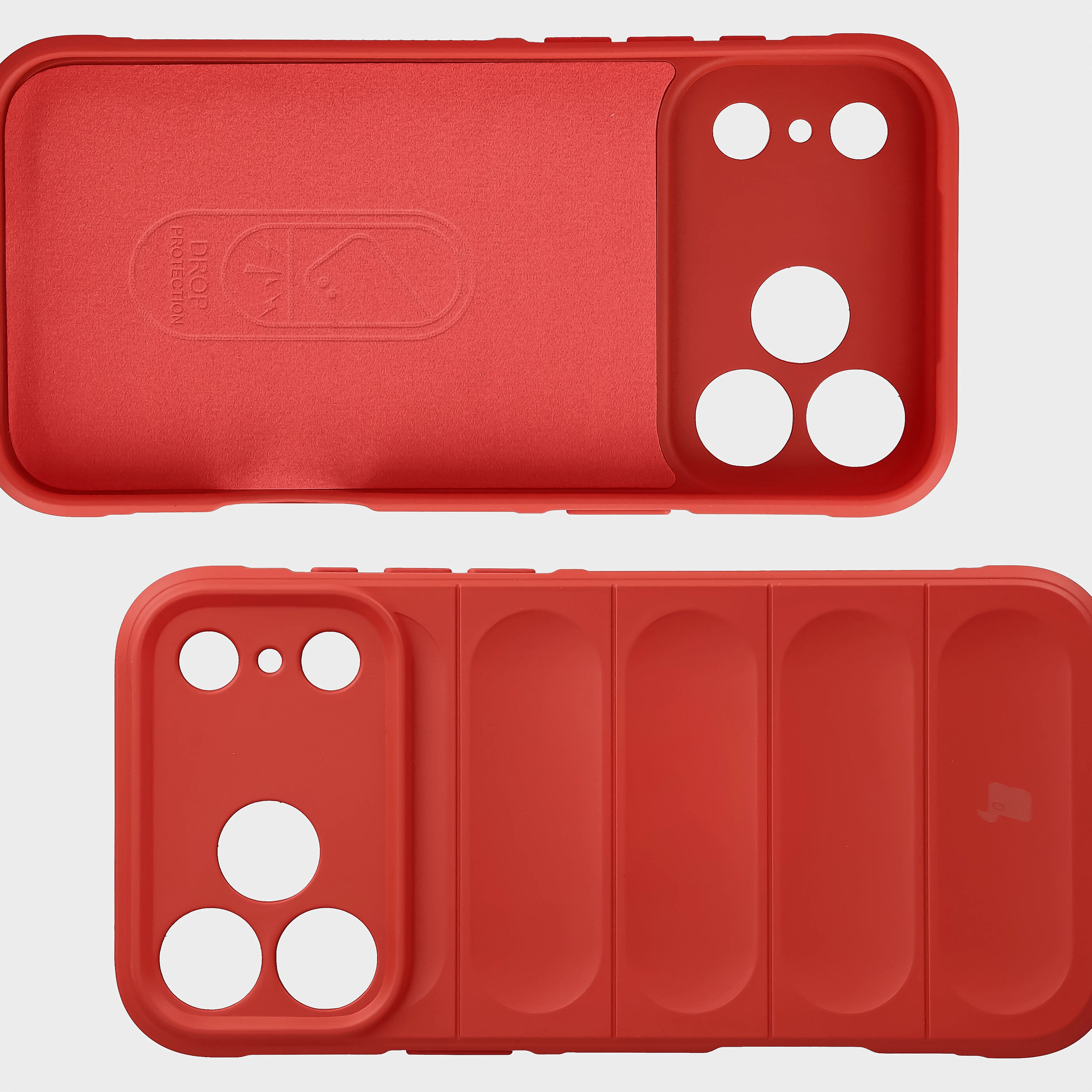 Robuste Handyhülle für iPhone 18 Pro Max / 17 Pro Max, Bizon Case Tur, Rot