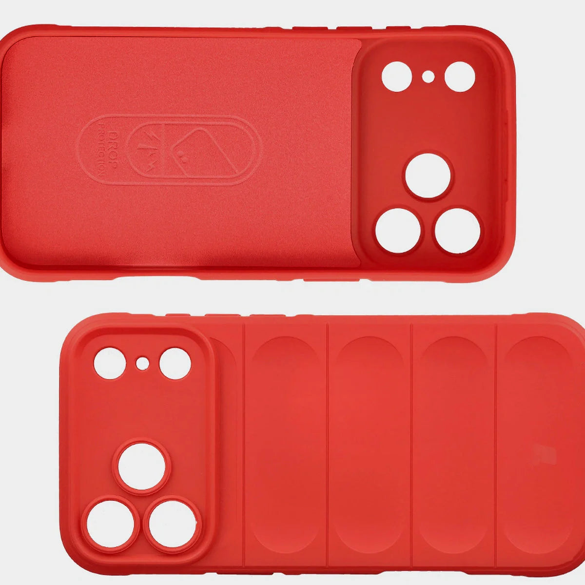 Robuste Handyhülle für iPhone 17 Pro Max, Bizon Case Tur, Rot