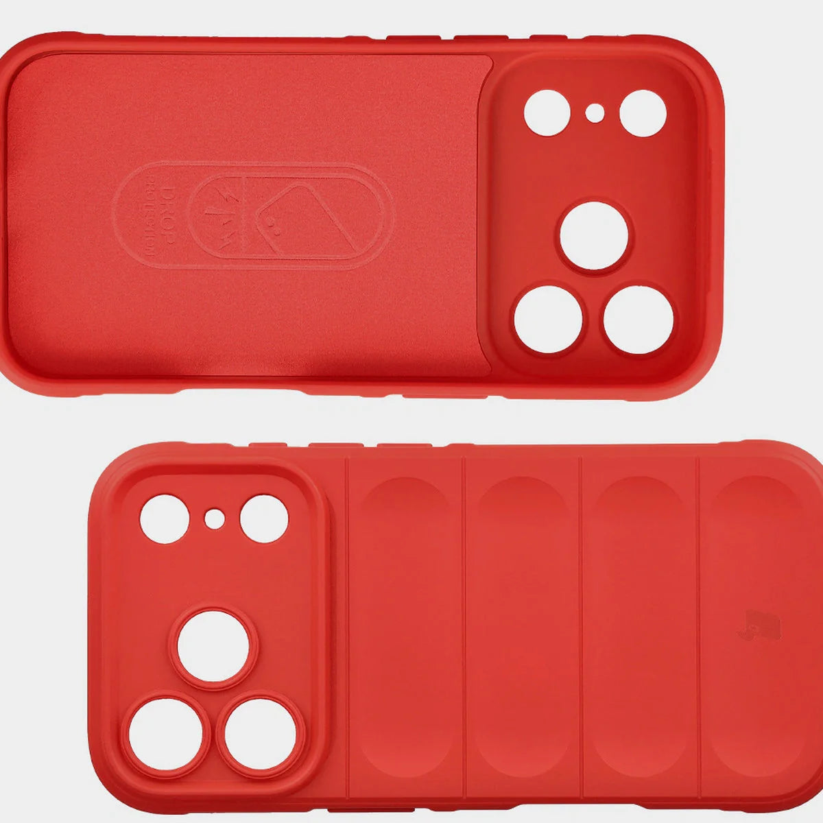 Robuste Handyhülle für iPhone 17 Pro, Bizon Case Tur, Rot