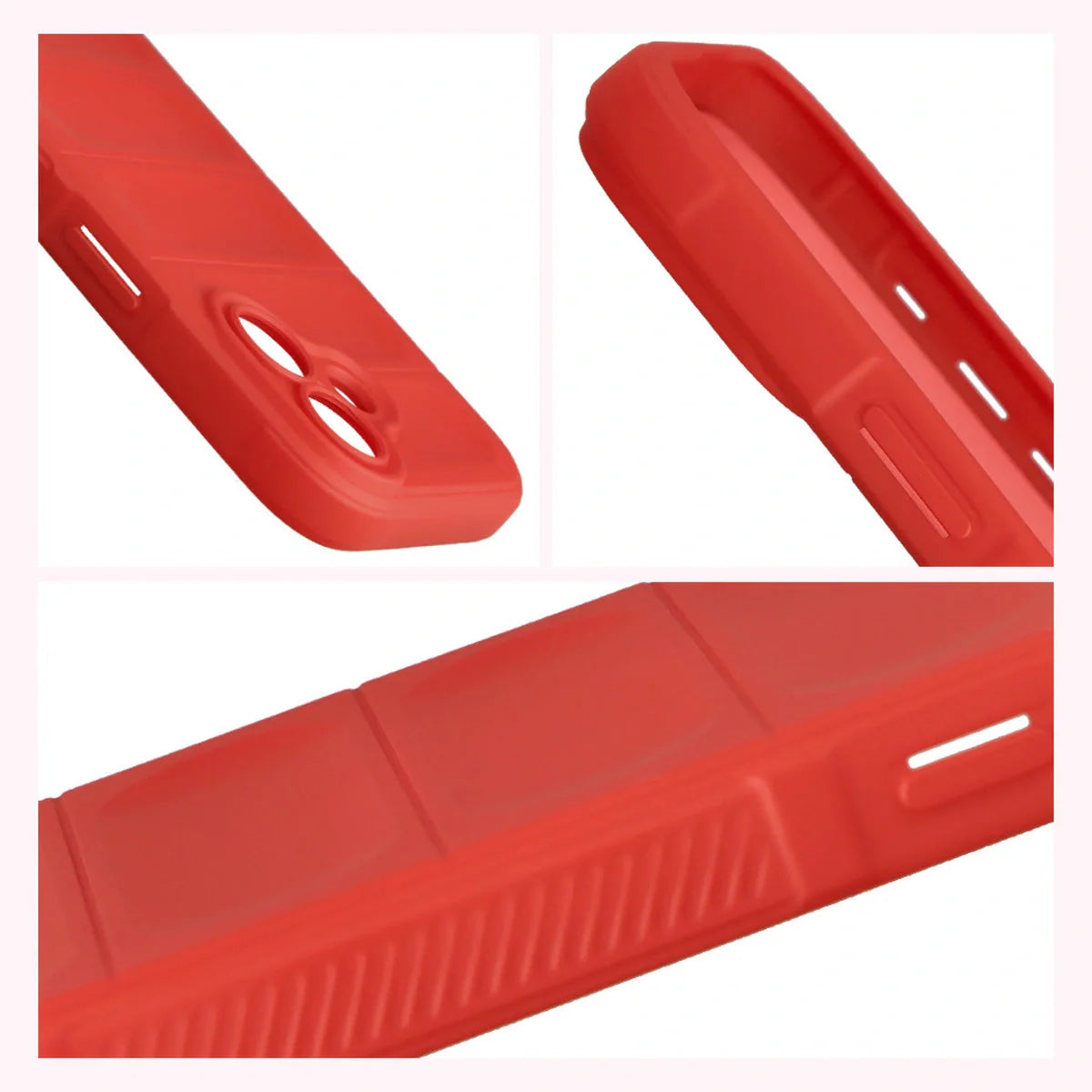 Robuste Handyhülle für iPhone 17, Bizon Case Tur, Rot