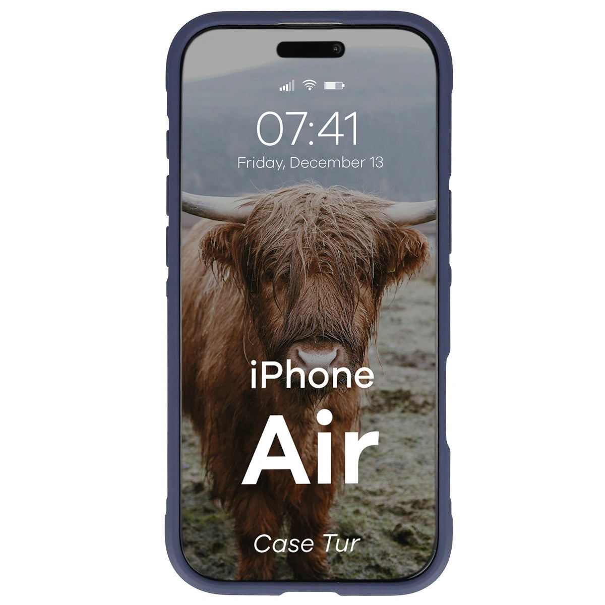 Robuste Handyhülle für iPhone Air, Bizon Case Tur, Dunkelblau